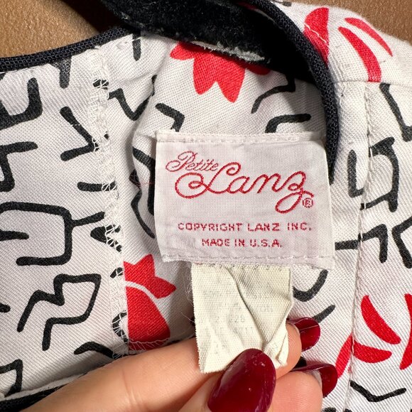 Vintage 1980s Petite Lanz Peplum Blouse – Size Small - Picture 6 of 6